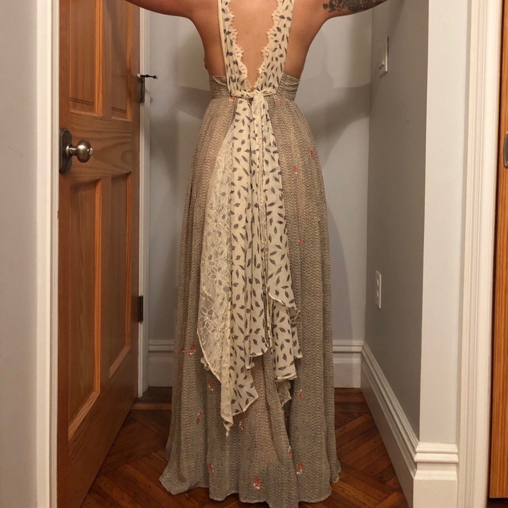 free people pennies from heaven maxi dress size 0 - Picture 5 of 6